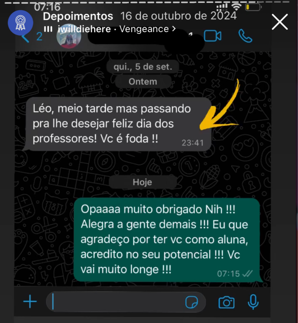 Review de aluno 2